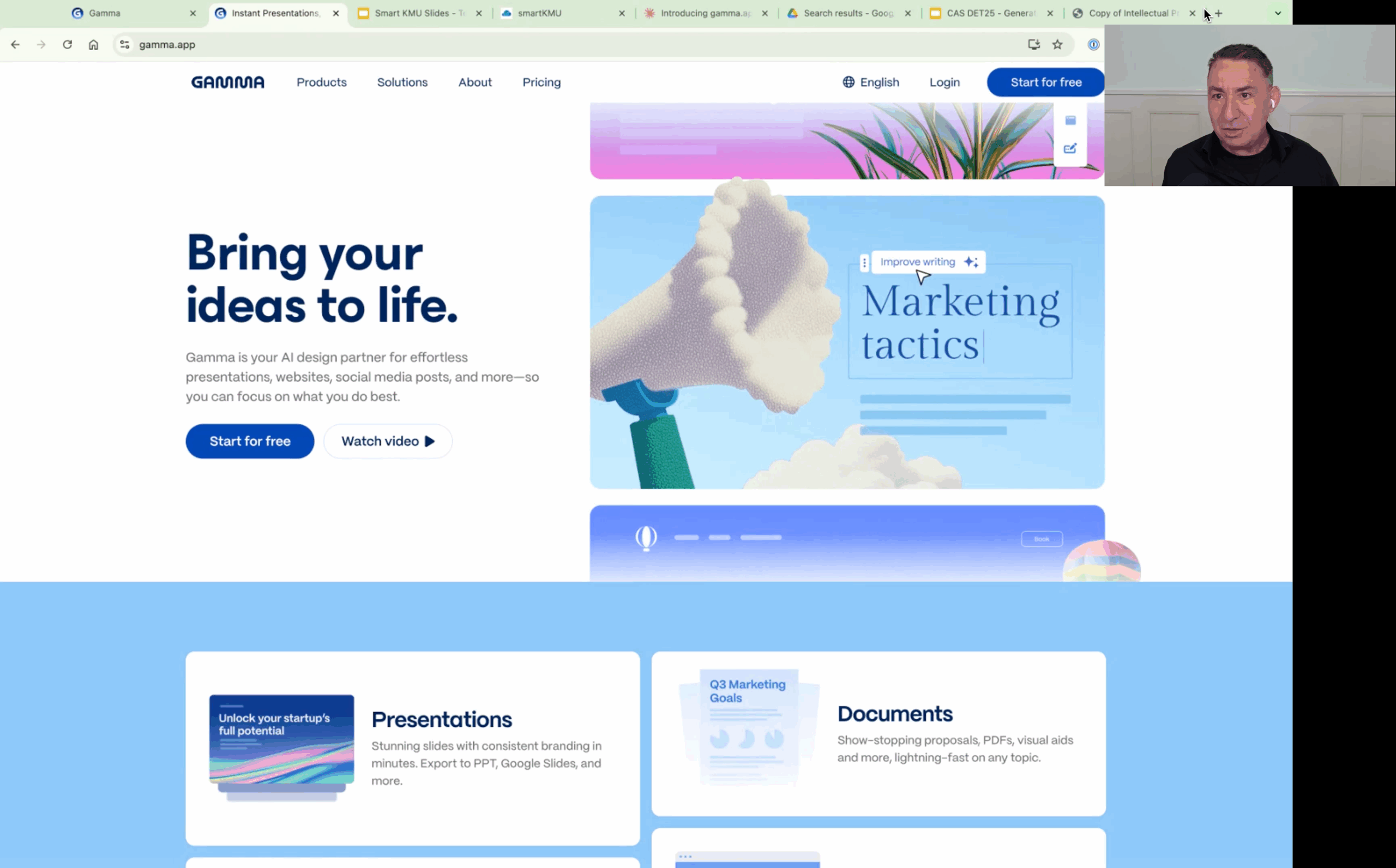 Webinar Aufzeichnung: Präsentationen mit KI erstellen – Einführung in gamma.app